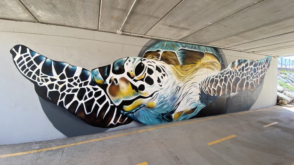 Graffiti av KAZ i Arguineguin Foto Torill Slåtten Jacobsen