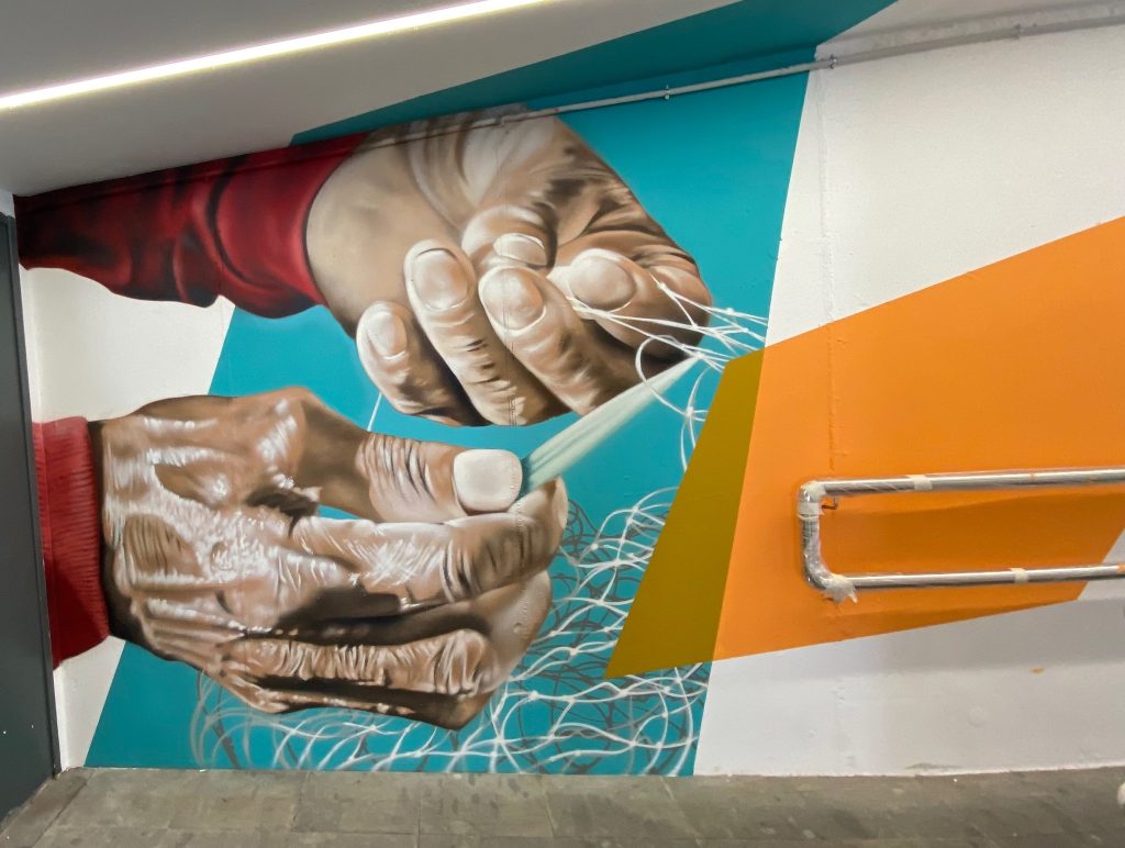 Graffiti av KAZ i Arguineguin Foto Torill Slåtten Jacobsen