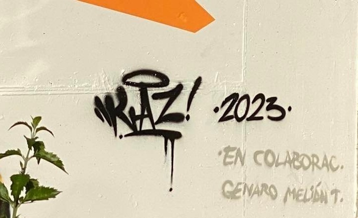 Graffiti av KAZ i Arguineguin Foto Torill Slåtten Jacobsen